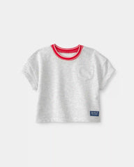 Baby Boy 2-Piece French Terry Pocket T-Shirt & Shorts Set - Grey/Navy