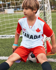 Kids Umbro Canada Soccer Jersey - Red/White