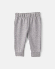 Baby Boy 3-Piece Quilted French Terry Layering Set - Grey