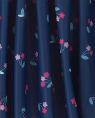 Girls Floral Active Skort - Navy