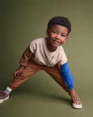 Toddler Boy Colorblock Pullover Sweatshirt - Khaki