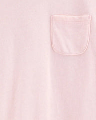 Kid Solid Short-Sleeve Fashion Top - Pink