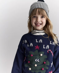 Toddler Neutral Striped Pom Pom Beanie - Black/White