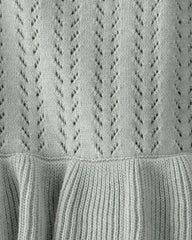 Baby Girl Organic Cotton Sweater Knit Bubble