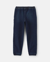 Boys Denim Relaxed Joggers - Dark Wash