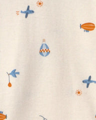 Baby Boy 5-Pack Airplane Multipack Bodysuits
