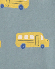 Baby Boy 2-Piece School Bus Sweatshirt & Pant Set - Blue/Yellow