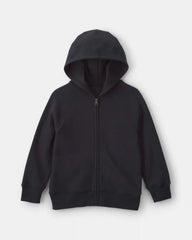 Boys Fleece Zip-Up Hoodie - Black