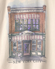 Girls 'New York City' Graphic Tee - Cream