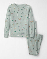 Kids 2-Piece Organic Cotton Pajamas in 12 Days of Christmas Print