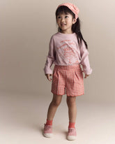 Toddler Girl Birthday Cake Long-Sleeve Relaxed Graphic Tee - Light Pink