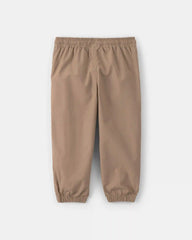 Toddler Boy Poplin Joggers - Khaki