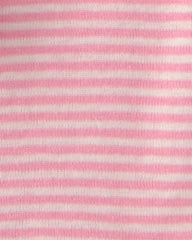 Baby Girl Ice Cream 100% Cotton Short-Sleeve Snug Fit 4-Piece Pajama Set - Pink/Ivory