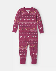 Baby 1-Piece Fair Isle PurelySoft™ Snug Fit Pajama - Burgundy