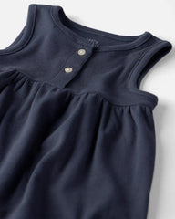 Toddler Girl 2-Pack Organic Cotton Knit Tanks in Meadow Bloom