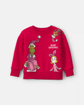 Toddler Girl Dr. Seussâ„¢ The Grinch Christmas Fleece Pullover Sweatshirt - Red