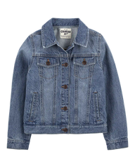 Girls Denim Jacket - Medium Wash