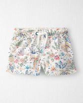Baby Boy Recycled Swim Trunks in Tropical Paradise