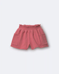 Toddler Girl Swing Shorts with Pockets - Rose
