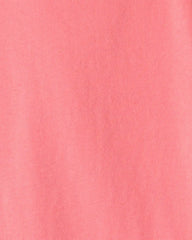 Kids Solid T-Shirt - Coral