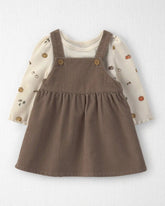Baby Girl 2-Piece Organic Cotton Corduroy Jumper Set