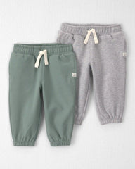 Baby 2-Pack Organic Cotton French Terry Joggers