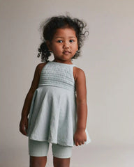 Toddler Girl Brooklyn Bike Shorts - Light Blue