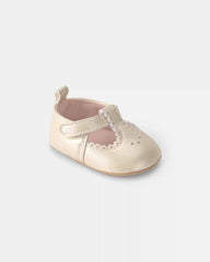 Baby Girl Eyelet Mary Jane Flats - White