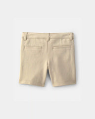 Toddler Girl Uniform Ponte Knit Shorts - Khaki