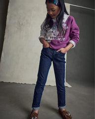 Kid Dark Blue Wash Skinny-Leg Jeans