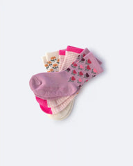 Toddler Girl 3-Pack Floral Crew Socks