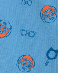 Toddler Boy 2-Piece Blippi Short-Sleeve Top & Short Set - Blue