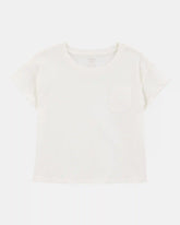 Girls Short-Sleeve Pocket Tee - White