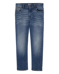 Kid Medium Blue Wash Straight-Leg Jeans