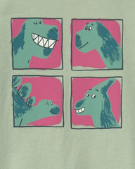 Toddler Boy Dinosaur Graphic Tee - Green