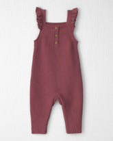 Baby Girl Organic Cotton Sweater Knit Overalls