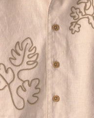 Baby Boy 2-Piece Toucan Embroidered Top & Short Set - Khaki