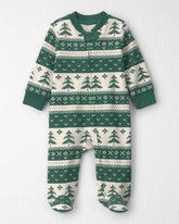 Baby Fair Isle Waffle Knit Sleep & Play Pajamas Made with Organic Cotton