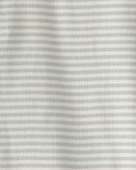 Girls 2-Piece Organic Cotton Waffle Knit Top & Short Set in Stripes