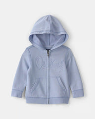 Baby Boy OshKosh Logo Zip-Up Hoodie - Blue