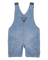 Baby Denim Shortalls - Blue