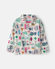 Boys Logo Long-Sleeve Button-Down Shirt