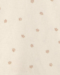 Baby Girl 3-Piece Paw Print Teddy Fleece Layering Set - Brown