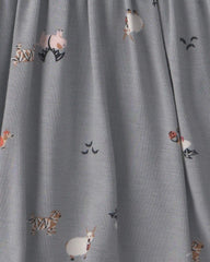 Baby Girl Halloween PurelySoft™ Long-Sleeve Bodysuit Dress - Grey