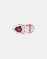 Baby Girl Every Step® First Walker Heart Color Block Sneakers - Pink/Gold