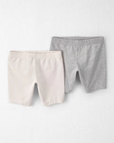Girls 2-Pack Organic Cartwheel Shorts