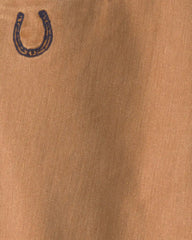 Boys Twill Barrel Jeans - Brown