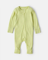 Baby PurelySoft™ 2-Way Zip Sleep & Play Pajamas - Green
