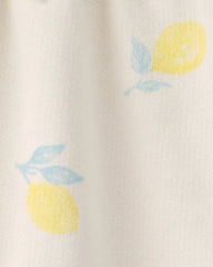 Baby Girl French Terry Shorts - Ivory