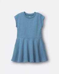 Toddler Girl French Terry Drop-Waist Dress - Blue